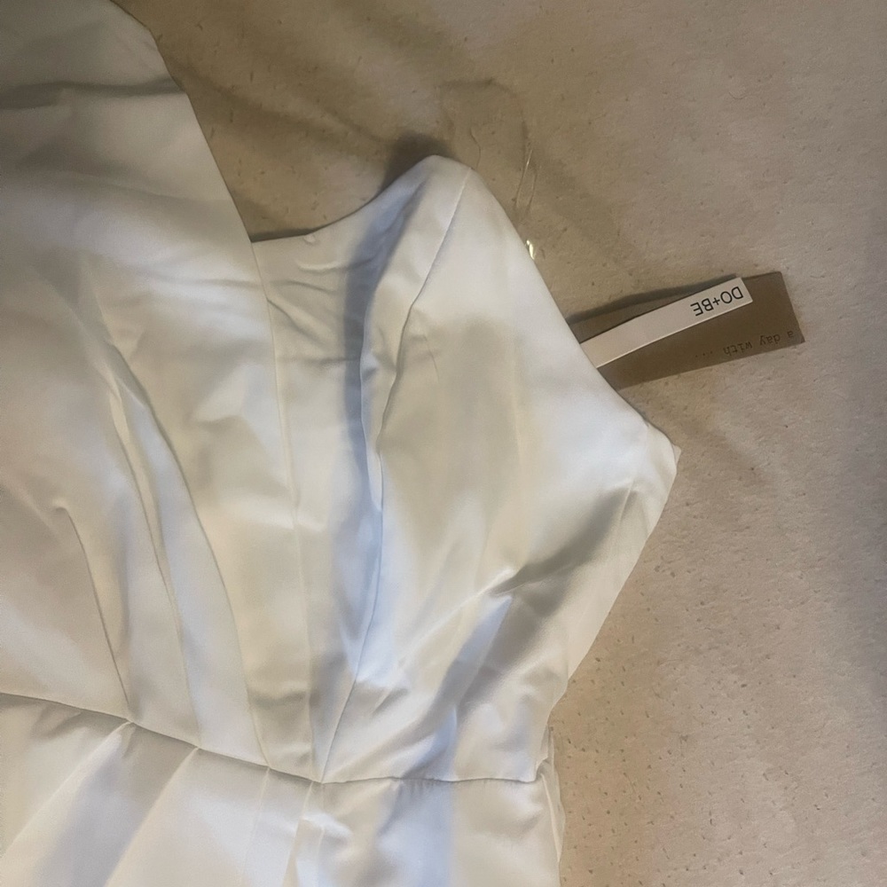 White dress bridal shower dress